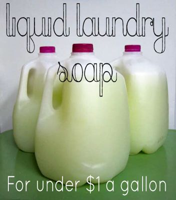 Make Your Own All Natural Liquid Laundry Detergent For $1 A Gallon {Tested Proven} and Great money saver. #diy, #homemade, #detergent